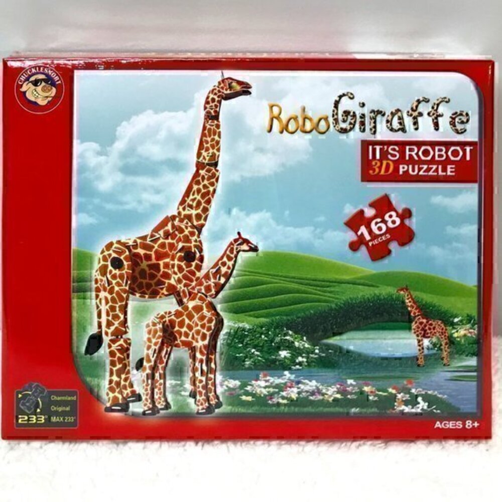 Chucklesnort "Robo Giraffe" 3D Jigsaw Puzzle & Robot